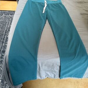 Dark Teal Figs Livingston scrub pants
